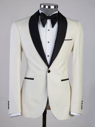 plain fabric suit