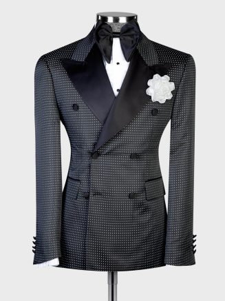 Micro Polka Dot Tuxedo